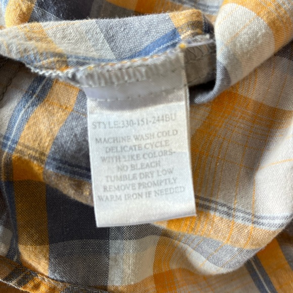 Roper Long Sleeve Button Up Shirt, Youth XL 14-16 - Picture 4 of 6